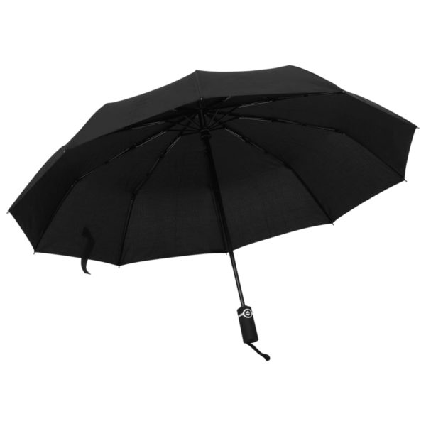 Sammenleggbar paraply automatisk svart 104 cm