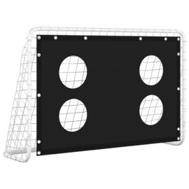 Fotballmål treningsnett stål 184x61x122 cm