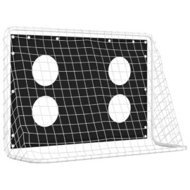 Fotballmål treningsnett stål 184x61x122 cm