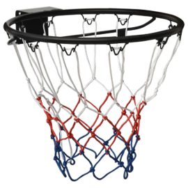 Basketballkurv svart 45 cm stål