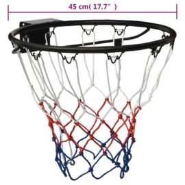 Basketballkurv svart 45 cm stål