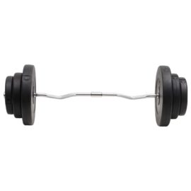 Curl-vektstang med skiver 60 kg