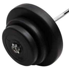 Curl-vektstang med skiver 60 kg