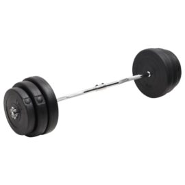 Curl-vektstang med skiver 90 kg