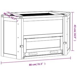 Hamsterbur 80x40x43 cm heltre gran