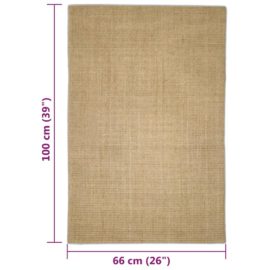 Sisalteppe for klorestolpe 66×100 cm