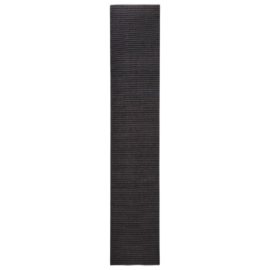 Sisalteppe for klorestolpe svart 66×350 cm