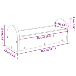 Høymater for kanin 28x10x10 cm heltre gran