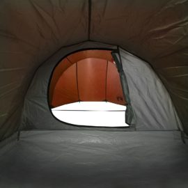 Tunneltelt for camping 4 personer oransje vanntett