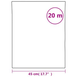 Vindusfilm frostet hvit 45×2000 cm PVC