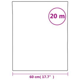 Vindusfilm frostet hvit 60×2000 cm PVC