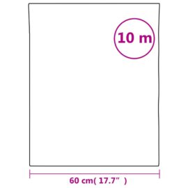 Vindusfilm frostet og stripet mønster 60×1000 cm PVC