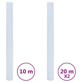 Vindusfilmer 3 stk statisk frostet gjennomsiktig hvit PVC