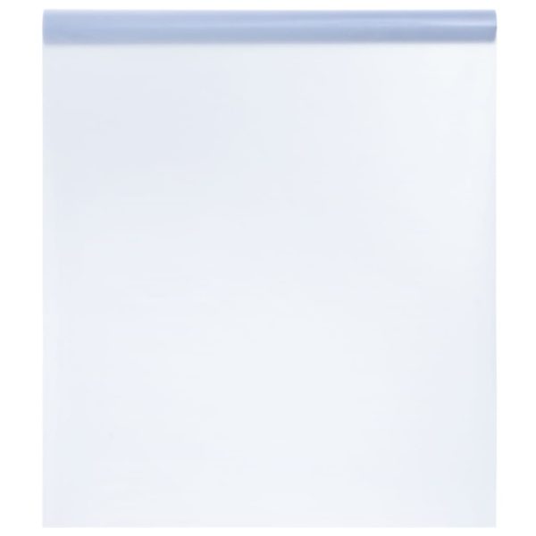 Vindusfilm statisk frostet gjennomsiktig grå 45×500 cm PVC