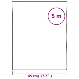 Vindusfilm statisk frostet gjennomsiktig grå 45×500 cm PVC