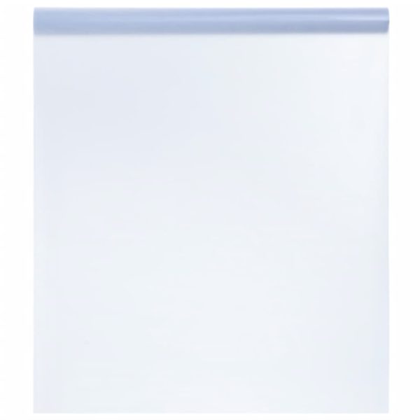 Vindusfilm statisk frostet gjennomsiktig grå 45×2000 cm PVC