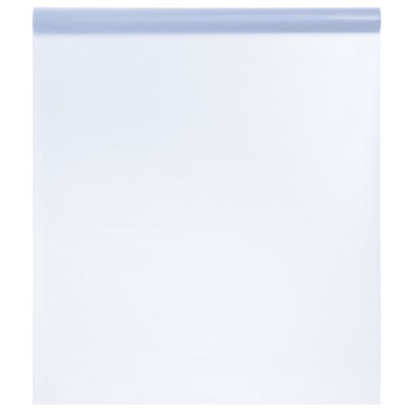 Vindusfilm statisk frostet gjennomsiktig grå 60×1000 cm PVC