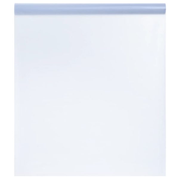 Vindusfilm statisk frostet gjennomsiktig grå 60×2000 cm PVC