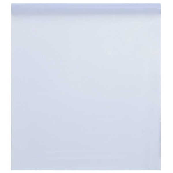 Vindusfilm statisk frostet gjennomsiktig hvit 45×1000 cm PVC