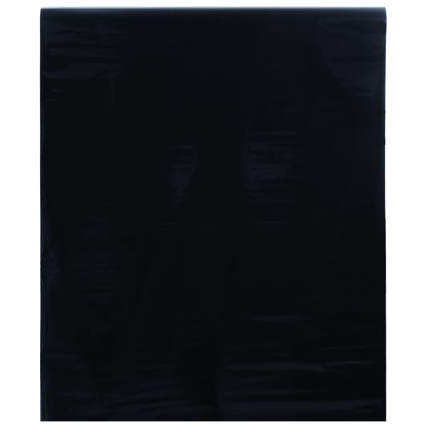 Vindusfilm statisk frostet svart 45×1000 cm PVC