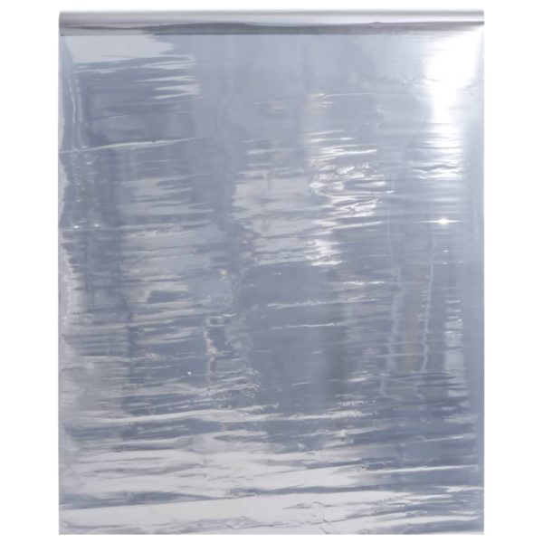 Solfilm statisk reflekterende effekt sølv 60×1000 cm PVC
