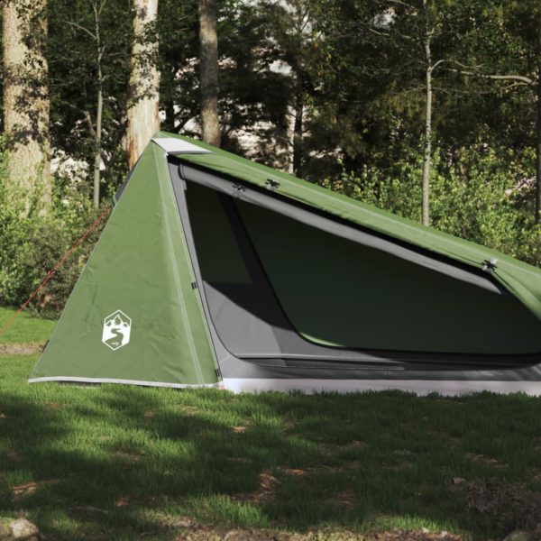 Tunneltelt for camping 1 person grønn vanntett