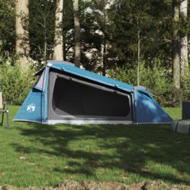 Tunneltelt for camping 2 personer blå vanntett