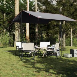 Campingpresenning grå og oransje 300×294 cm vanntett