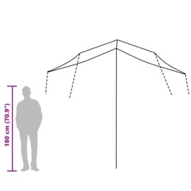 Campingpresenning grå og oransje 300×294 cm vanntett