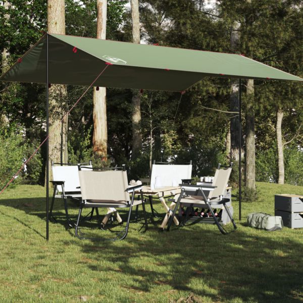 Campingpresenning grønn 400×294 cm vanntett