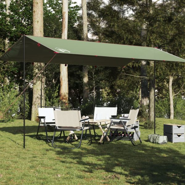 Campingpresenning grønn 500×294 cm vanntett