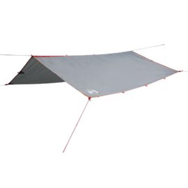 Campingpresenning grå og oransje 500×294 cm vanntett