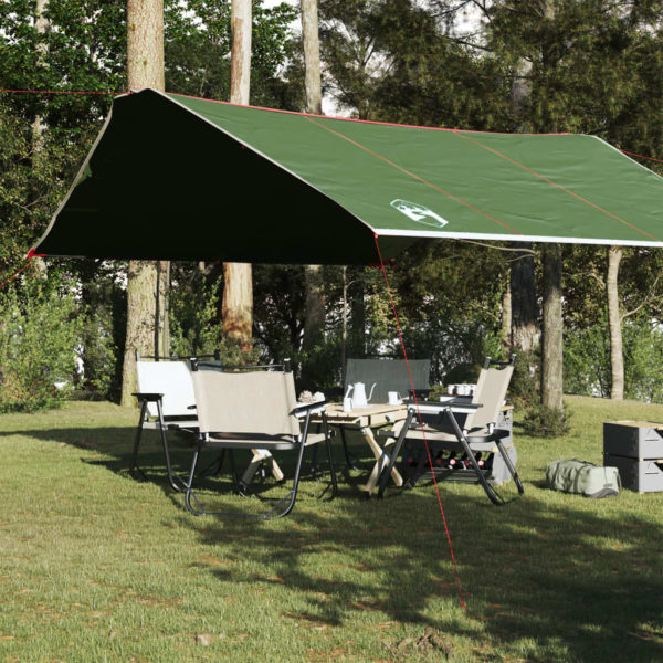 Campingpresenning grønn 420×440 cm vanntett