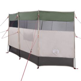 Vindskjerm for camping grønn 366x152x152 cm vanntett