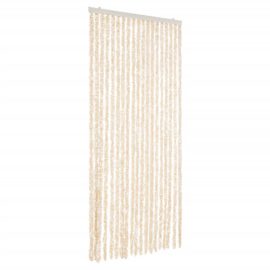 Fluegardin beige og hvit 56×185 cm chenille