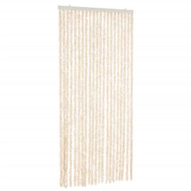 Fluegardin beige og hvit 90×200 cm chenille