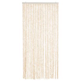 Fluegardin beige og hvit 90×200 cm chenille