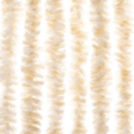 Fluegardin beige og hvit 90×200 cm chenille