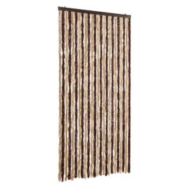 Fluegardin beige og lysebrun 100×230 cm chenille