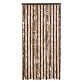 Fluegardin beige og lysebrun 100×230 cm chenille