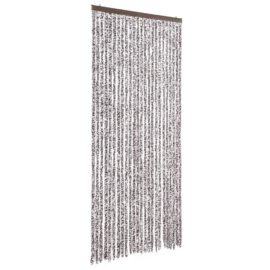 Fluegardin brun og beige 100×230 cm chenille