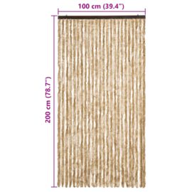 Fluegardin beige 100×200 cm chenille