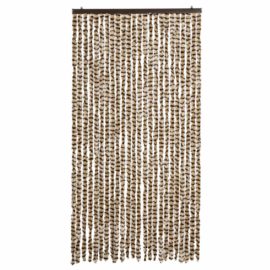 Fluegardin beige og brun 100×200 cm chenille