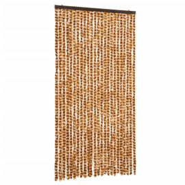 Fluegardin oker og hvit 100×200 cm chenille