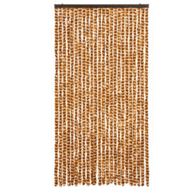 Fluegardin oker og hvit 100×200 cm chenille