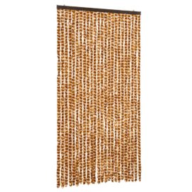 Fluegardin oker og hvit 100×230 cm chenille