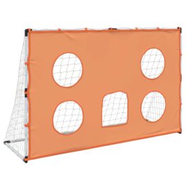 Fotballmål for barn med målmatte og ball 182x62x118 cm