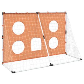 Fotballmål for barn med målmatte og ball 182x62x118 cm