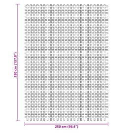 Campingmatte antrasitt 3,5×2,5 m