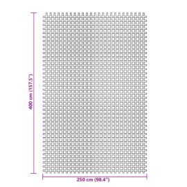 Campingmatte antrasitt 4×2,5 m